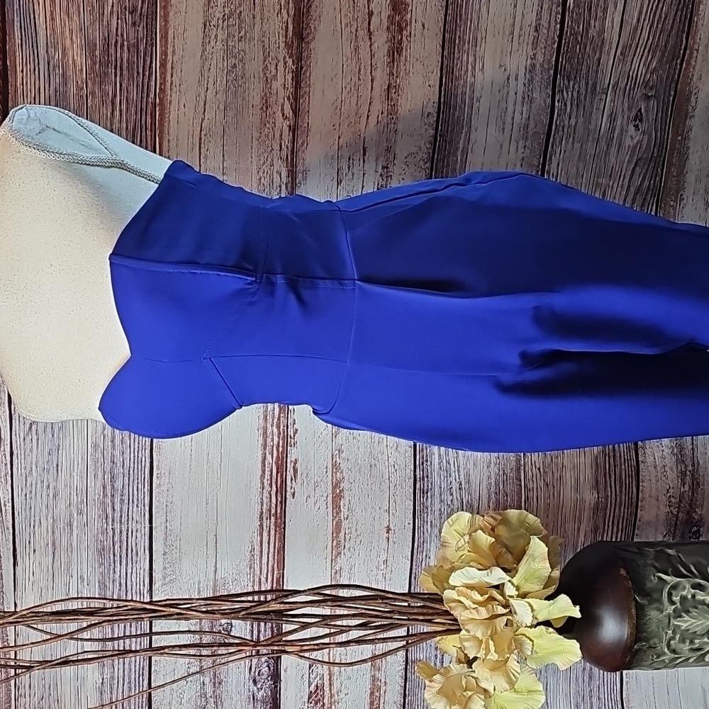 NWT ADELYN RAE STRAPLESS ROYAL BLUE POLYESTER PANTSUIT JUMPSUIT
